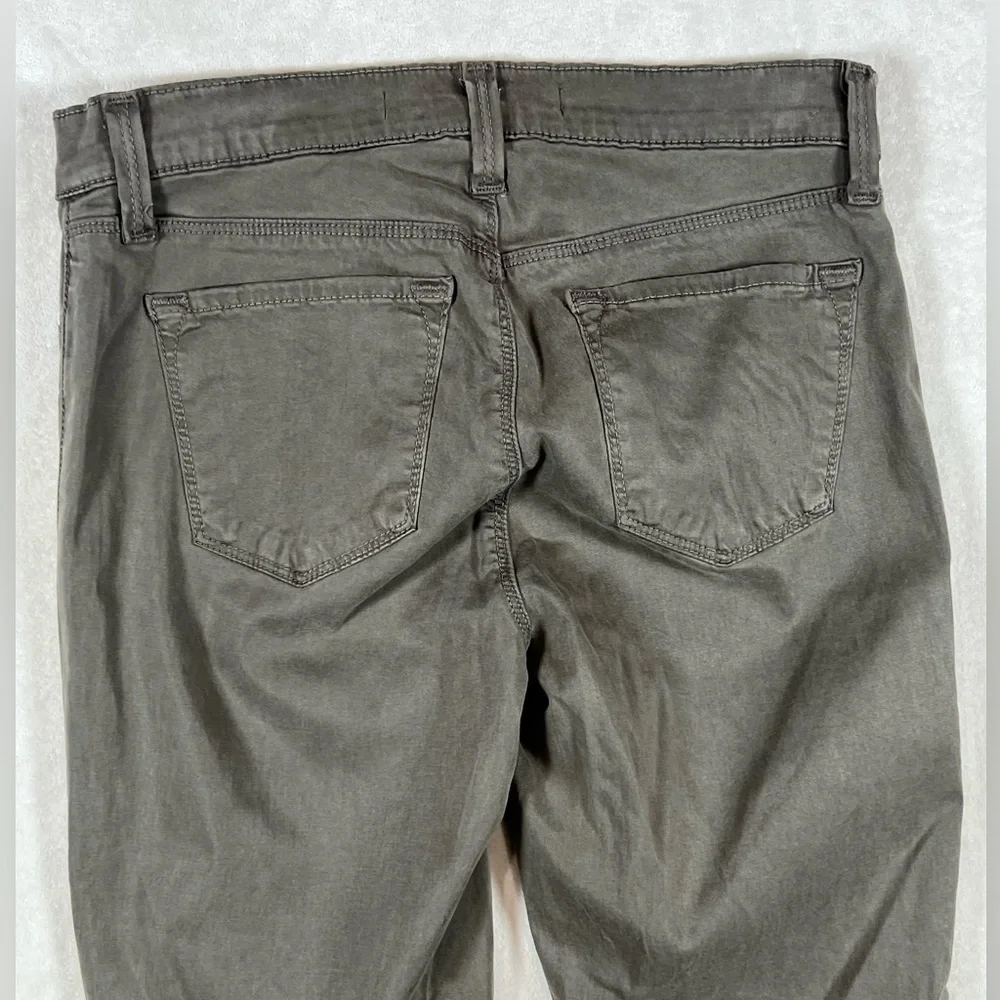 Size 26 J Brand Olive Green Cypress Capri Jeans Pants EUC